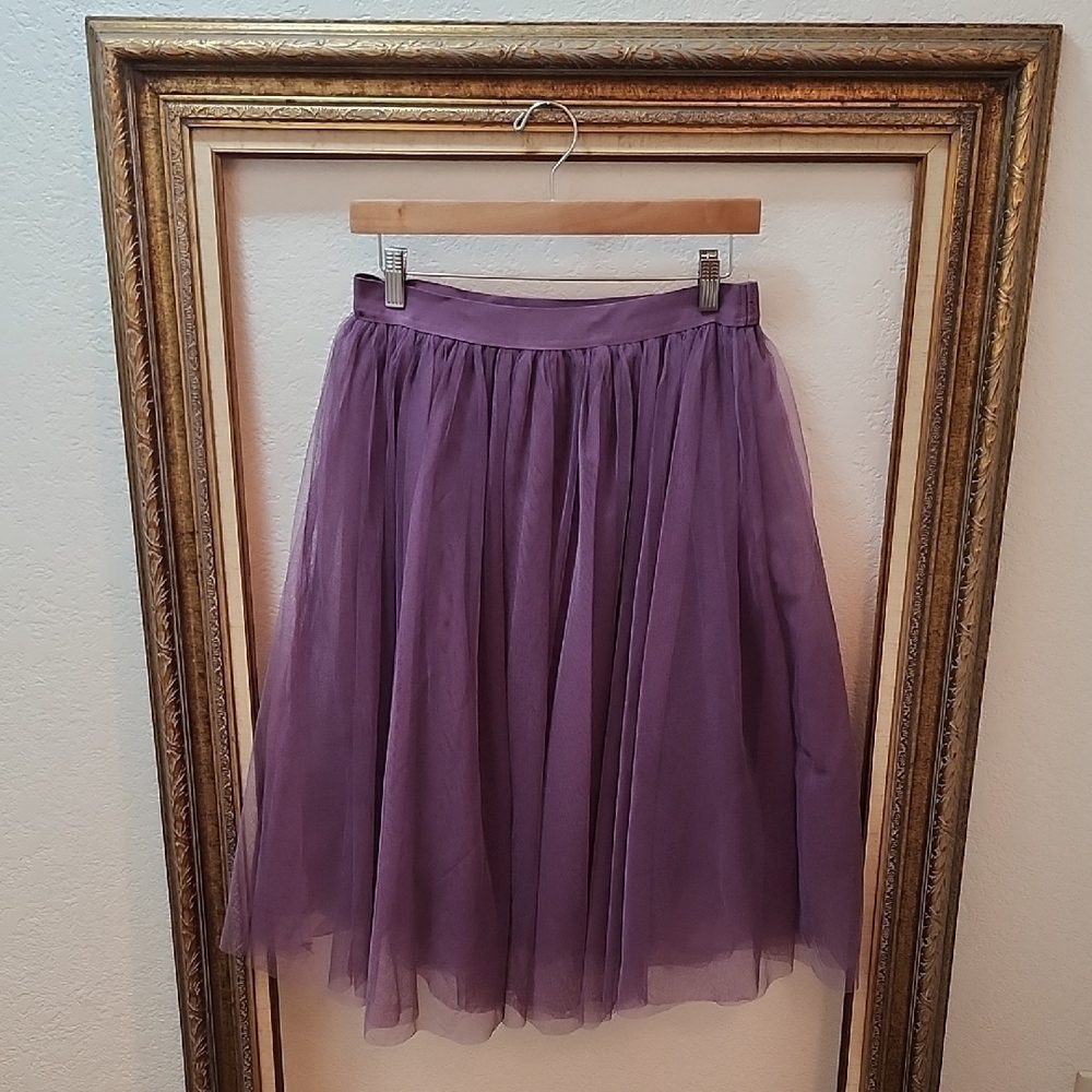 Haute Monda 4 layer Purple Tulle Skirt